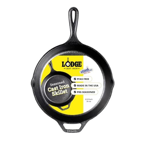 Lodge Pre-Seasoned Cast Iron Skillet 10.25-Inch