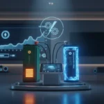 LiFePO4 gegen Natrium-Ionen-Akku im Vergleich: Zwei leuchtende Stromspeicher in einer modernen Smart Home Umgebung 2026.