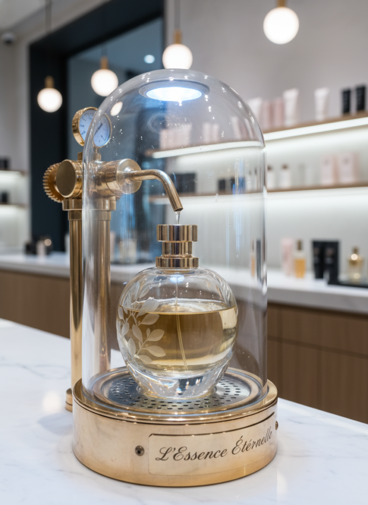 UV-C Sterilisationskammer für Luxusparfüm Refill