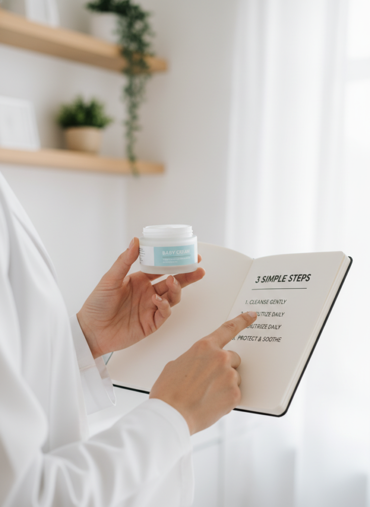 Dermatologische Skincare Routine für Kinder und Grundschüler