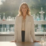 Leonie Hanne Beauty Launch: Wissenschaftlicher Testbericht und Inhaltsstoff-Analyse in einem modernen Labor-Setting.