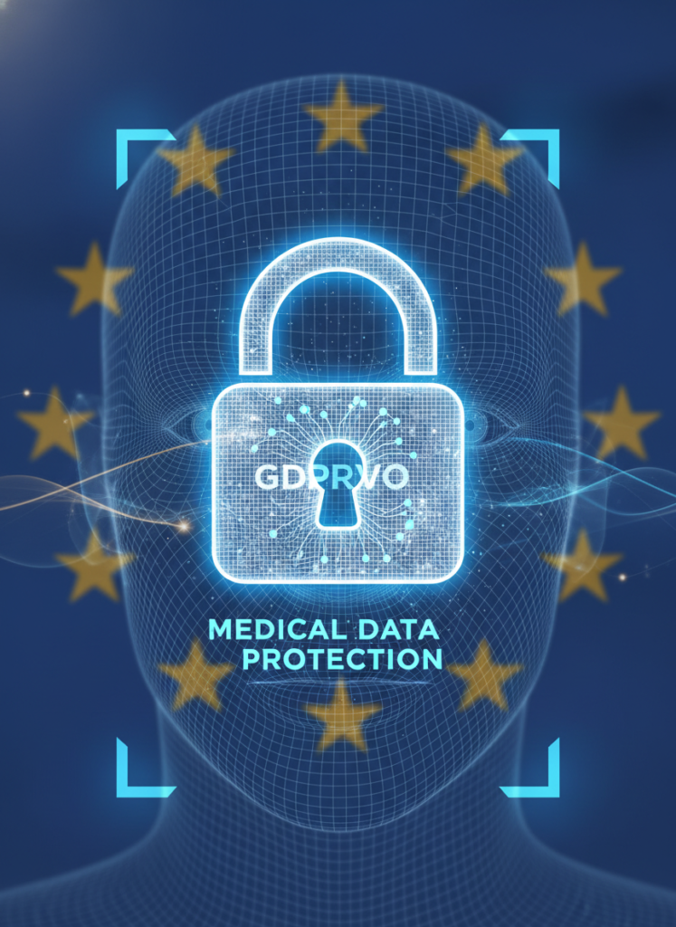 Visualisierung des Datenschutzes und der DSGVO bei Hautanalyse Apps in Deutschland