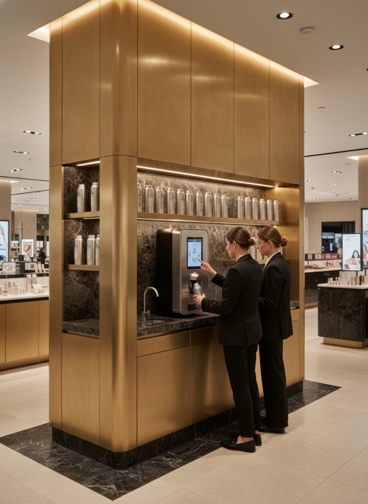 Das neue Luxus-Refill-Areal in der Beauty-Halle des KaDeWe