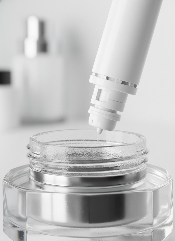 Geschlossenes Kartuschensystem für Hautpflege-Refills